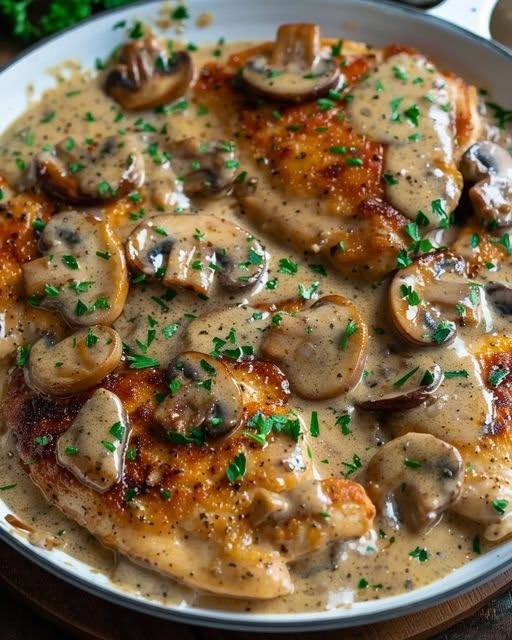 Kip-champignonovenschotel in 15 minuten met 150 g champignons