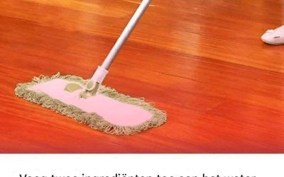 Voeg vóór het schoonmaken van de vloer twee elementen toe aan het water