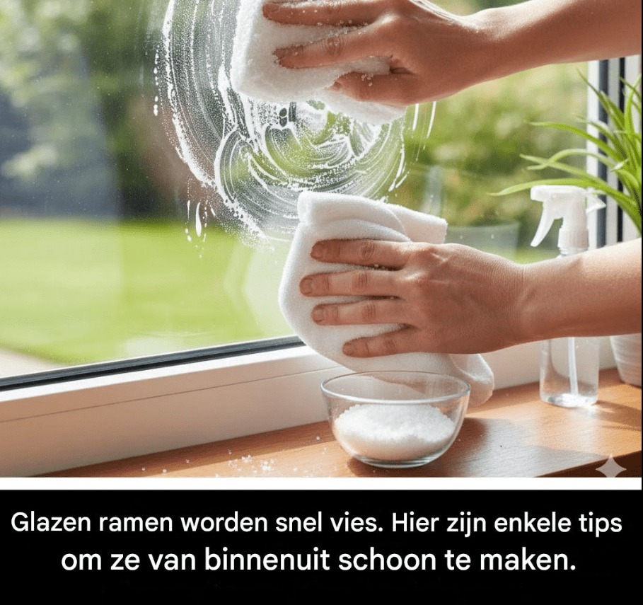 Glazen ramen worden snel vies. Hier zijn enkele tips om ze van binnenuit schoon te maken.