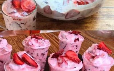 Verkoelende aardbeiendroom – hét zomerdessert in 2 minuten
