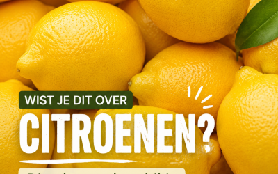 Waarom glanzen citroenen in de supermarkt zo mooi?