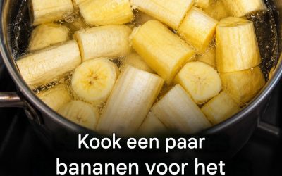 Kook een paar bananen voor het slapengaan, drink het vocht op en je zult versteld staan ​​van het effect op je slaap.