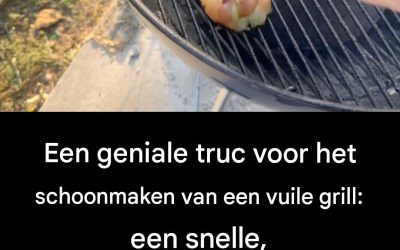 Een geniale truc voor het schoonmaken van een vuile grill: een snelle, chemicaliënvrije oplossing met slechts één keukeningrediënt.
