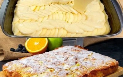 Ik vind dit dessert echt heerlijk: binnen 5 minuten is het klaar om de oven in te gaan.