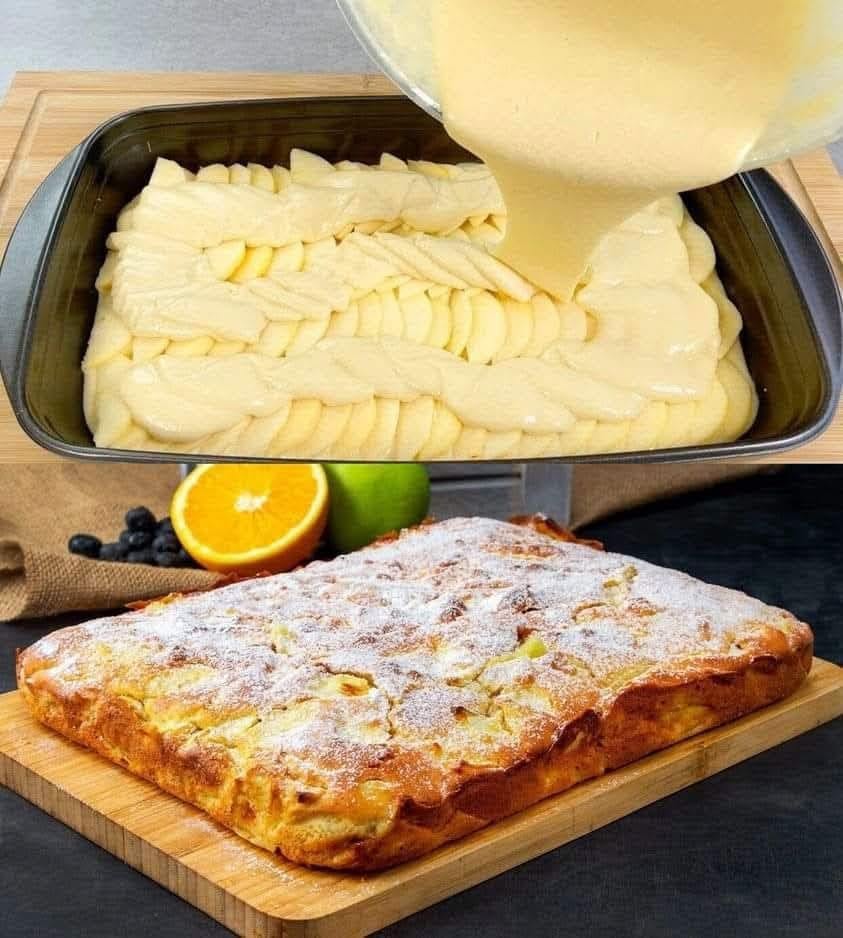Ik vind dit dessert echt heerlijk: binnen 5 minuten is het klaar om de oven in te gaan.