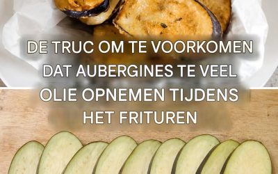 Hoe voorkom je dat aubergines te veel olie absorberen tijdens het frituren: een effectieve truc