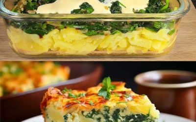 Aardappelen met spinazie en eieren: een heerlijk en troostrijk diner.