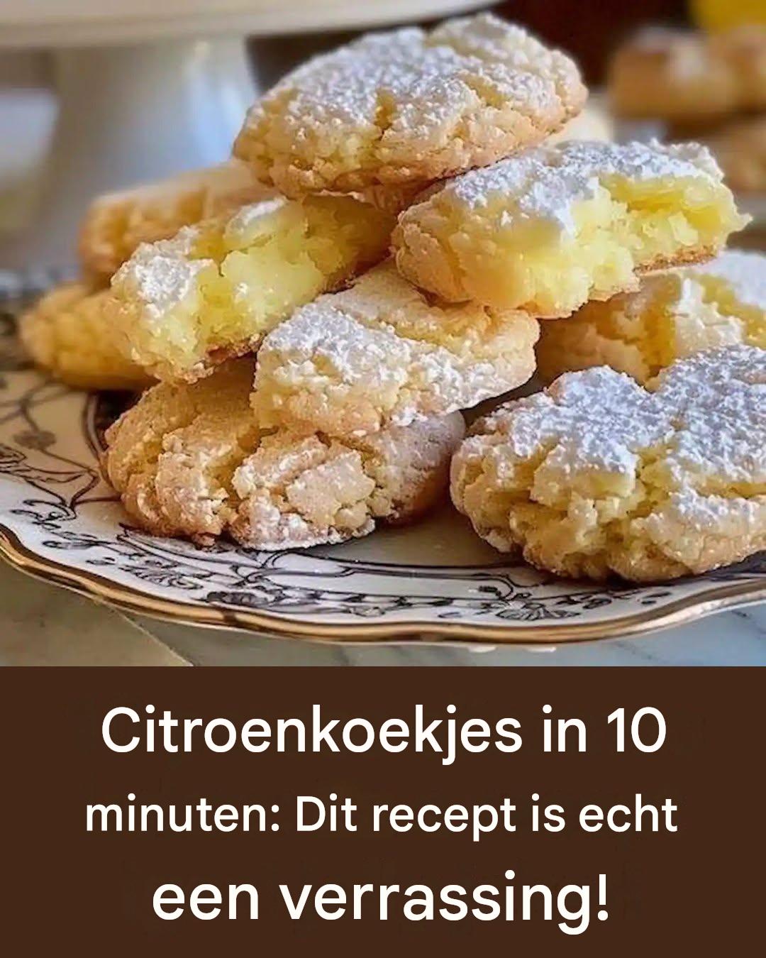 Citroenkoekjes in 10 minuten: Dit recept is echt een verrassing!