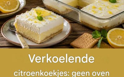 Verkoelende citroenkoekjes: geen oven nodig en binnen enkele minuten klaar.