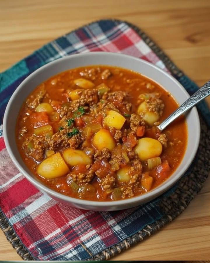 Boerenpan met paprika en gehakt schotel: simpel, kruidig en heerlijk vullend