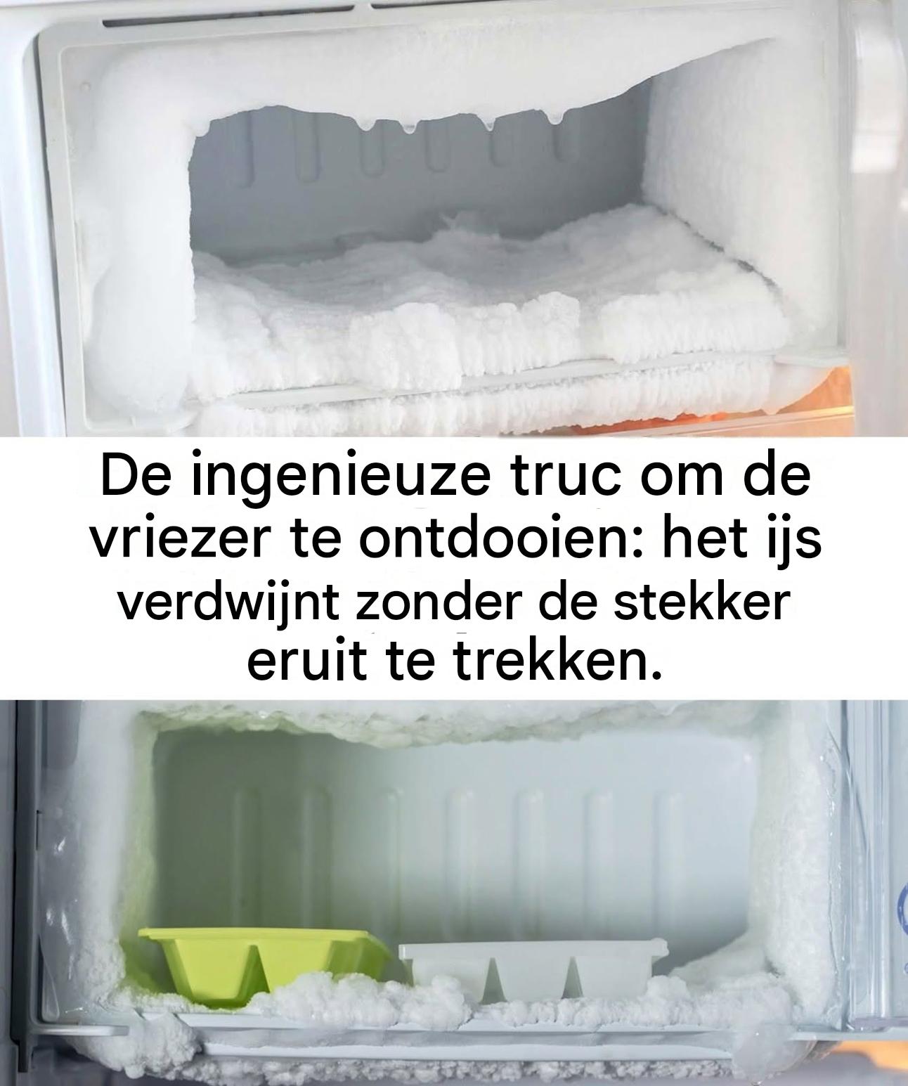 De ingenieuze truc om je vriezer te ontdooien: het ijs verdwijnt zonder dat je de stekker eruit hoeft te trekken.