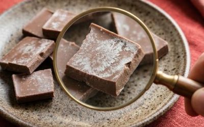 Is het veilig om chocolade te eten die wit is geworden?