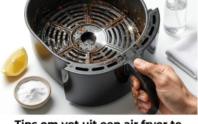 Tips om vet uit een airfryer te verwijderen met iets dat iedereen in huis heeft
