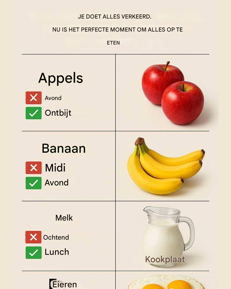Je pakt het helemaal verkeerd aan. Dit is hét perfecte moment om alles op te eten.