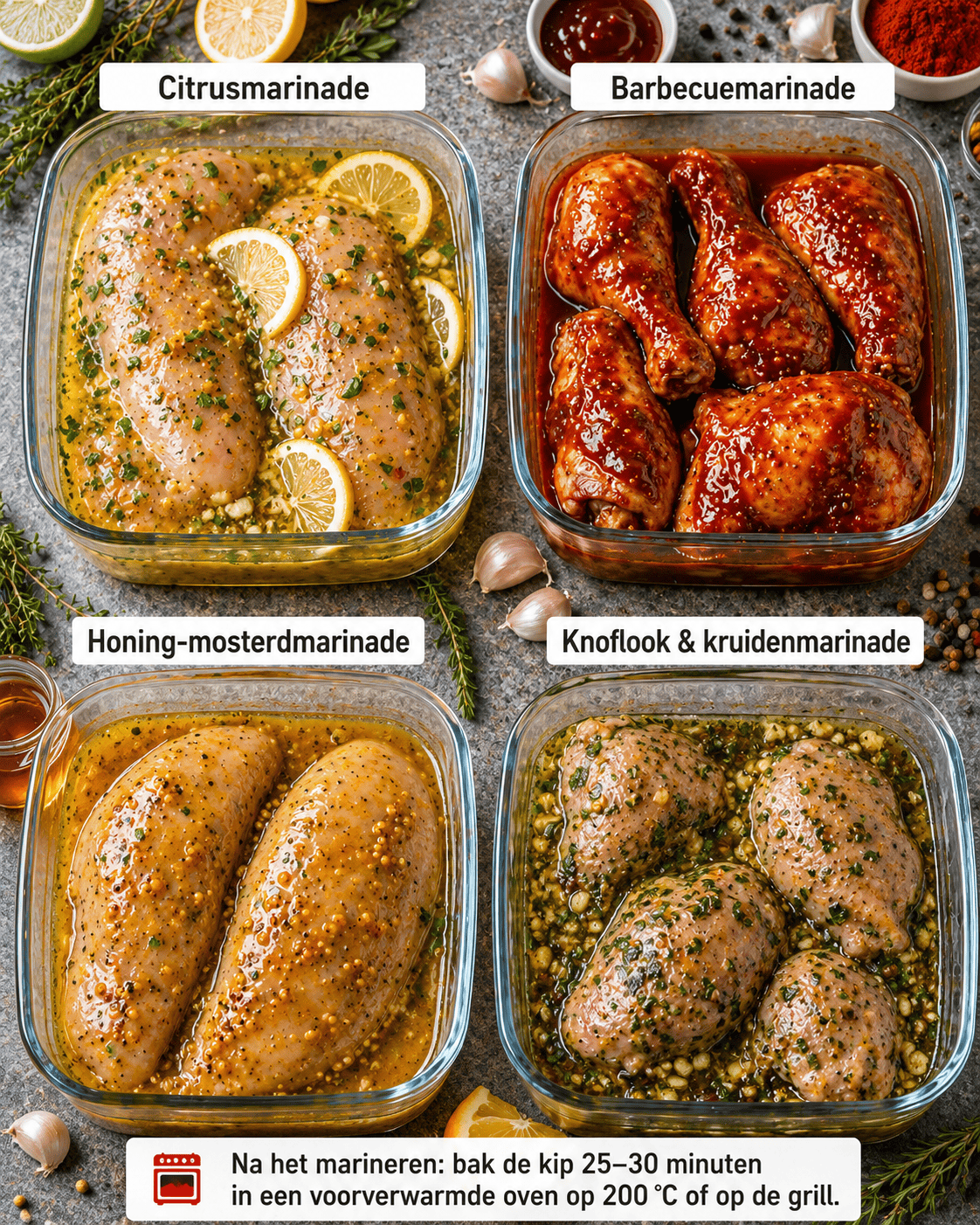 4 kipmarinades die je gerechten extra smaak geven