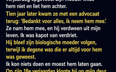 Jaren later keerde hij veranderd terug.