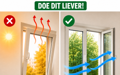 Waarom je tijdens een hittegolf beter niet de hele dag je raam openzet